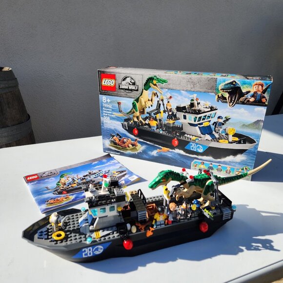 LEGO Jurassic World Park Baryonyx Dinosaur Boat Escape 76942 Building Set Set, B - Picture 9 of 16